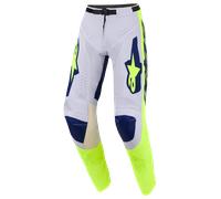 Alpinestars Racer Air Riway Pantalones de motocross, gris-amarillo, tamaño 32 para Hombres