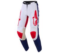 Alpinestars Racer Riway, pantalones textiles 38 male Blanco/Azul/Rojo