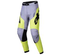 Pantalones de Cross Alpinestars Racer Veil Gris/Amarillo Flúor34 Gris,Amarillo Flúor
