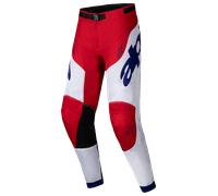 Alpinestars Racer Veil Pantalones de motocross, blanco-rojo, tamaño 36 para Hombres