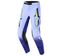 Alpinestars Supertech Scenz Pantalones de motocross, lila-amarillo, tamaño 28 para Hombres
