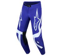 Alpinestars Supertech Vesta Pantalones de motocross, azul/blanco, Talla 38