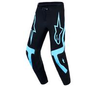 alpinestars Supertech Vesta para hombre Pantalón de cross Negro/Turquesa 32 hombres
