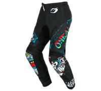 Oneal Element Rancid Pantalones de motocross para niños negros/multicolores, negro-multicolor, tamaño 28