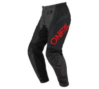 Oneal Element Racewear Pantalones de motocross, negro-gris-rojo, tamaño 28 para Hombres