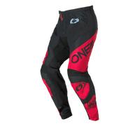 Oneal ELEMENT RACEWEAR Pantalones de motocross, negro/rojo, Talla 28