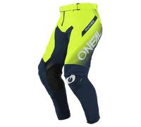 Oneal Mayhem Hexx Pantalones de motocross, azul-amarillo, tamaño 30 para Hombres