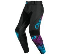 Pantalones de Cross O'Neal Mayhem Scarz Negro/Azul36 Negro,Azul