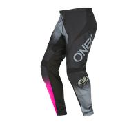 Pantalones de Cross para Mujer O'Neal Element Racewear Negro/Gris/Rosa32 Negro,Gris,Rosa