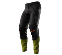 Shot Contact Patrol Pantalones de motocross, negro-verde, tamaño 28 para Hombres
