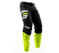 Shot Devo Reflex Pantalones de motocross, negro-amarillo, tamaño 28 para Hombres
