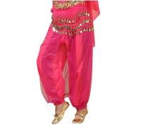 Pantalones de danza del vientre para mujer, con lentejuelas, pantalones de danza, harén, tul, capas, pantalones de yoga, leggings con cinturón de cadera, ropa de danza, pantalones holgados para