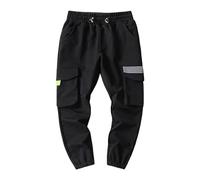 Pantalones de deporte para niños con pantalones deportivos para niños Fitness Gym Pant Sport Sweatpants Pantalones de correr para niño Baggy Niño Niño, A-le negro, 4-5 Años