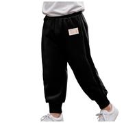 Pantalones de deporte para niños con pantalones deportivos para niños Fitness Gym Pant Training Pants Jogging Niño Niño Niño Pantalones para niño Baggy, A-le negro, 2-3 Años