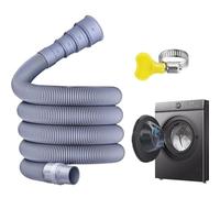 Pantalones de drenaje de lavado a máquina con abrazaderas, tubo giratorio de 360 grados, instalación rápida, compacto y portátil para RV, lavavajillas o descarga de la máquina de lavado en casa