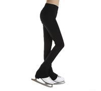 Pantalones de entrenamiento de patinaje artístico para adultos y niños, forro polar respetuoso con la piel con acabado repelente al agua para lecciones de práctica diarias (XXXS)