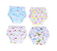 Pantalones de Entrenamiento para Bebés de Gasa, 6 Capas, 4 Piezas