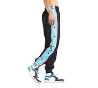 Pantalones de entrenamiento para hombre con botones laterales para abrir botones, pantalones de chándal para hombre, pantalones de fitness, transpirables, pantalones de ocio, pantalones de baloncesto