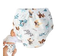Pantalones de entrenamiento para ir al baño,Pantalones de entrenamiento para niños pequeños - Ropa interior para niños con tren para ir al baño lavable de algodón transpirable de 6 capas | Pantalones