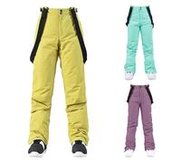 Pantalones de esquí para mujer de gran tamaño, pantalones de senderismo para mujer modulares, Slacks unisex Snowboard Trouser al aire libre a prueba de viento Pantalones impermeables Color sólido