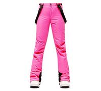 Pantalones de esquí para mujer, pantalones de esquí softshell para invierno, pantalones de snowboard al aire libre, ajuste atlético, aislados, de microfibra, pantalones aislados y a prueba de nieve