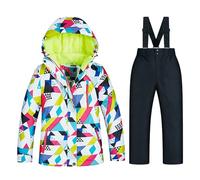 Pantalones de esquí para niños y niñas, abrigos de invierno resistentes al viento, algodón para niña (I, 3-4 años)