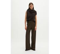 Pantalones de franela de corte holgado Burnt Coffee 46
