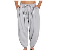 Pantalones de Harén para Hombre Bloomers Pantalones para Aladdin Yoga Cólodos Anchos Tallas Grandes M-5XL