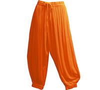 Pantalones de harén para mujer, estilo indio, gitano, hippie, yoga, meditación (R2), Azafrán, XL