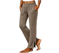 Pantalones De Hilo para Mujer Chinos Holgados Abiertos Senderismo Elegante Tipo Malla Militares Finos Estampado Tienda Chalis Lisos Debajo Ajustables Combinaciones Latino Ultima Agujeros Nenas