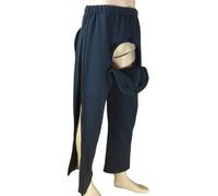 Pantalones De Incontinencia Con Abertura Completa For El Cuidado Del Paciente, Ropa De Cuidado For Mujeres Y Hombres, Ayuda De Enfermería For Pacientes Ancianos En Diálisis(Blue,M)