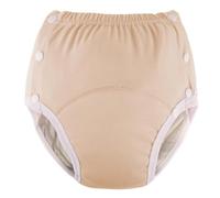 Pantalones de incontinencia de algodón para adultos: ropa interior lavable, transpirable, ajustable a prueba de fugas para ancianos (amarillo, XXL)