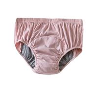 Pantalones de Incontinencia para Adultos Mujer Pañales de Incontinencia para Personas Mayores con Incontinencia de Orina Ropa Interior e Reutilizable(Light pink,Large)