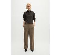 Pantalones de jersey de tweed de corte holgado Dark Brown 34