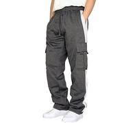 Pantalones de Jogging para Hombre Cómodos y CáLidos Pantalón de Entrenamiento Deportivo de Forro Polar con Bolsillos Pantalones Deportivos Casuales con Cordón BáSicos