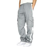Pantalones de Jogging para Hombre Cómodos y CáLidos Pantalón de Entrenamiento Deportivo de Forro Polar con Bolsillos Pantalones Deportivos Casuales con Cordón BáSicos