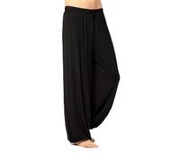 Pantalones de Kung Fu para práctica de artes marciales, entrenamiento de Tai Chi y Shaolin Wing Chun, pantalones ligeros de poliéster para uso en verano (2XL, negro)