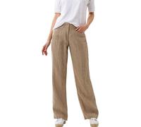 Pantalones de Lino Brax Style Farina para Mujer, Toffee, 38W / 32L