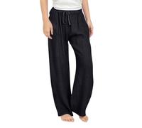 Pantalones de Lino Informales para Chicas Adolescentes, Ligeros, Holgados, de Verano, con Cintura elástica, Pantalones Largos de Talla Grande Pantalones Cortos Niña 3 Años Mallas Blancas Niña 2 Años