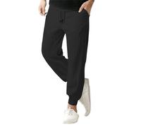 Pantalones de lino para hombre de verano, pantalones de lino para hombre con puños Y2K, pantalones deportivos chinos, pantalones de ocio, holgados, pantalones de chándal con goma elástica, pantalones