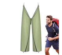 Pantalones de lluvia con cremallera | Pantalones de lluvia impermeables con cremallera | Pantalones de lluvia ligeros divididos, pantalones de lluvia para exteriores para días lluviosos, Cyan Azul,