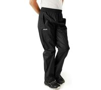 Regatta Pantalones Packaway Ligeros, Impermeables y Transpirables para niños Overtrousers, Unisex niños, Black, 3-4