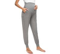 Pantalones de maternidad holgados pantalones de ocio para embarazadas pijama de embarazo pantalones de pijama pantalones de jogging pantalones largos pantalones de yoga para mujeres, gris, XL