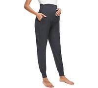 Pantalones de Maternidad Holgados para Embarazadas - Pijamas, Joggy, Largos, Yoga para Mujer - Gris Oscuro, XL