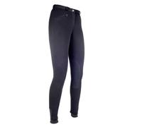 Pantalones de montar -Penny Easy- rodillera sintét - Negro / Negro / 140