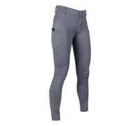 Pantalones de montar -Ruby- c. full silicona - Junior - Gris / 170/176