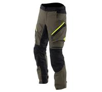 Dainese Mangen Absøluteshell, pantalones textiles impermeables 46 male Oliva/Negro/Amarillo Neón