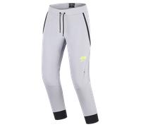 Alpinestars Aeroshell Pantalones textiles para motocicletas, gris-amarillo, tamaño XL para Hombres