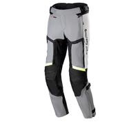 Pantalones de moto Alpinestars Bogota Pro Drystar 4 gris-negro-amarillo fluorescente 4XL