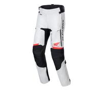Pantalones de moto Alpinestars Bogota PRO Drystar Honda gris claro-rojo fluo-negro S